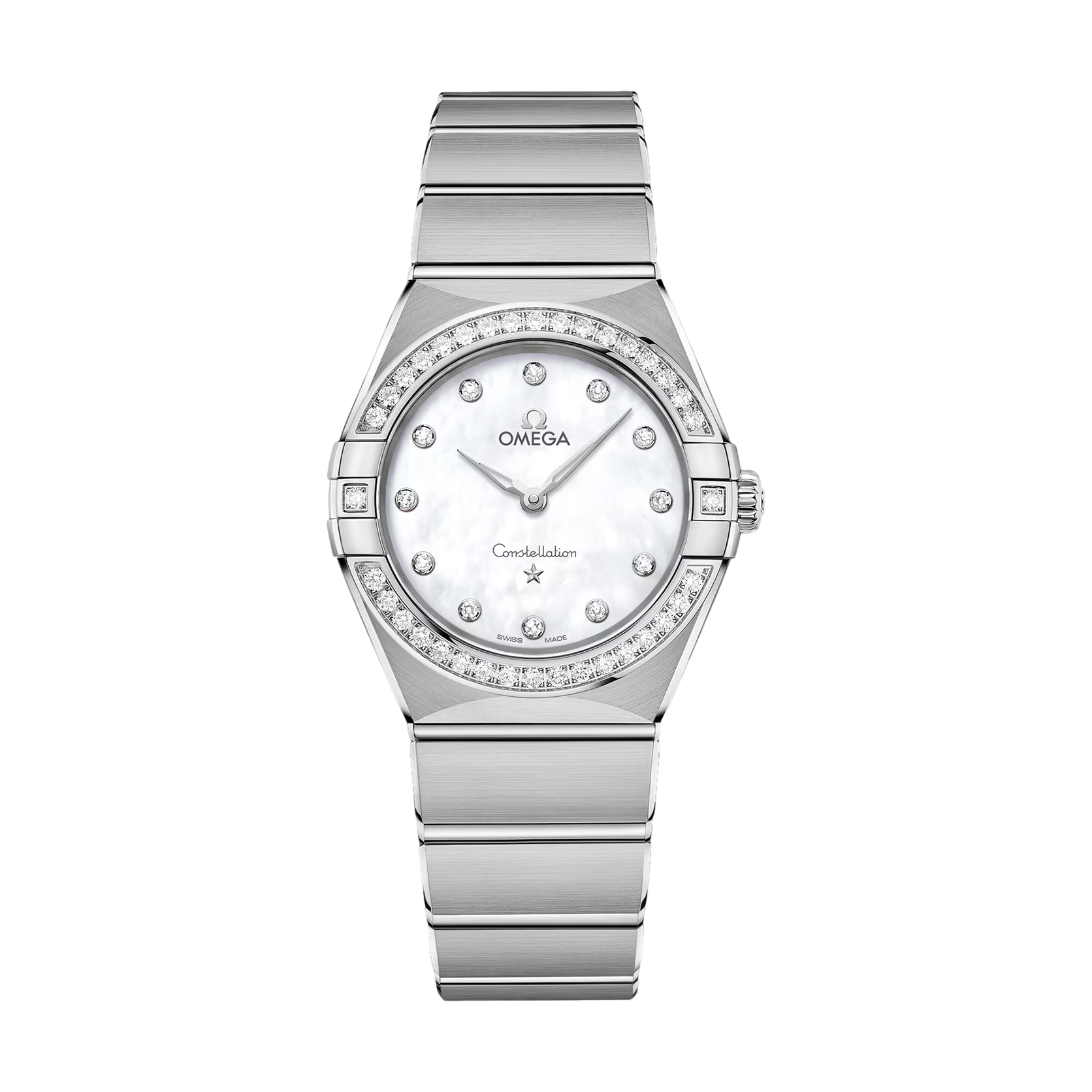 Constellation Diamonds Quartz 28mm - White on Bracelet