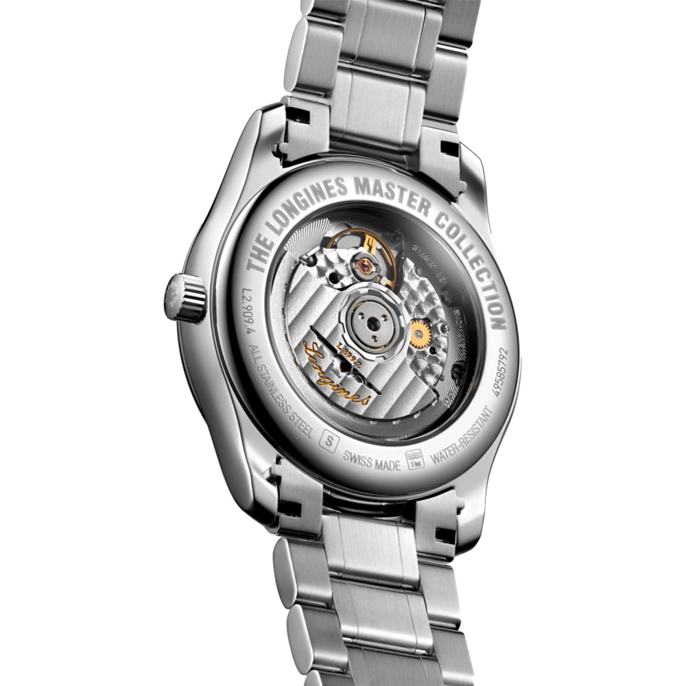 Master Collection Moonphase 40mm - Silver "Barleycorn" on Bracelet