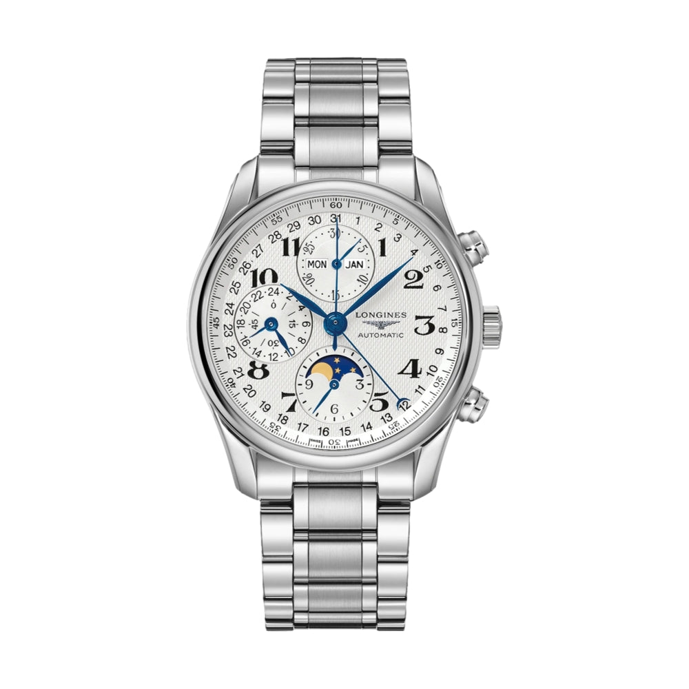 Master Collection Chronograph Moonphase 40mm - Silver on Bracelet