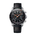 Speedmaster Racing Chronograph 44.25mm - Black on Leather Strap