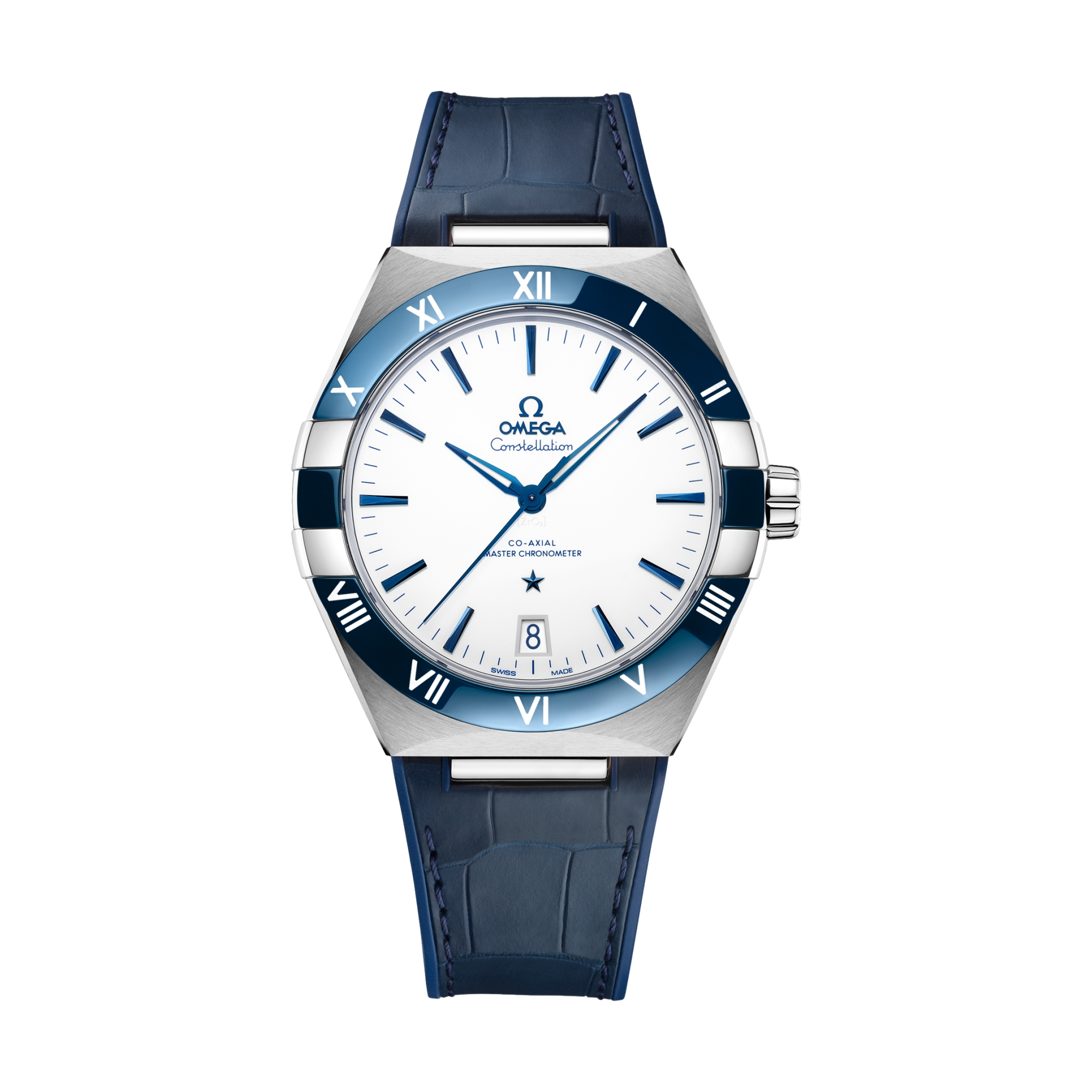 Constellation 41mm - White on Leather Strap