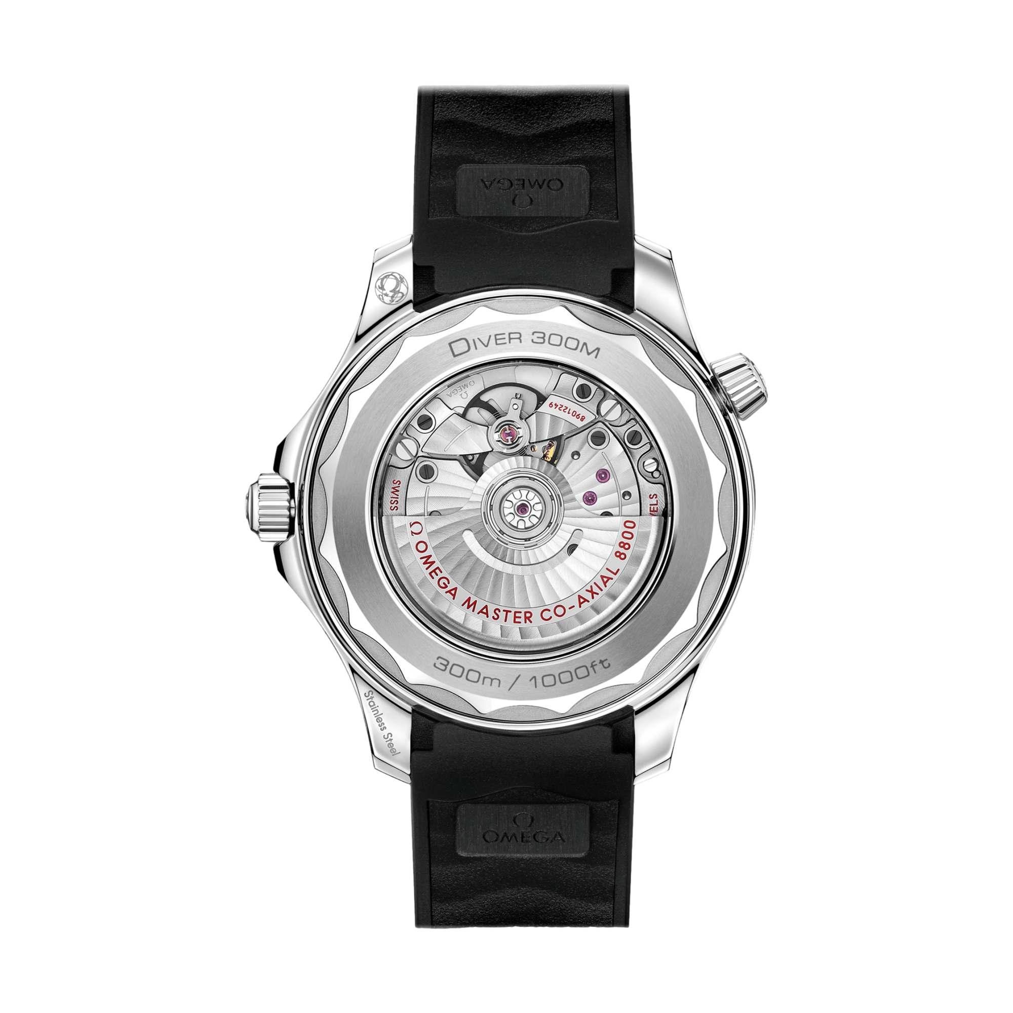 Seamaster Diver 300M 42mm - Black on Rubber Strap