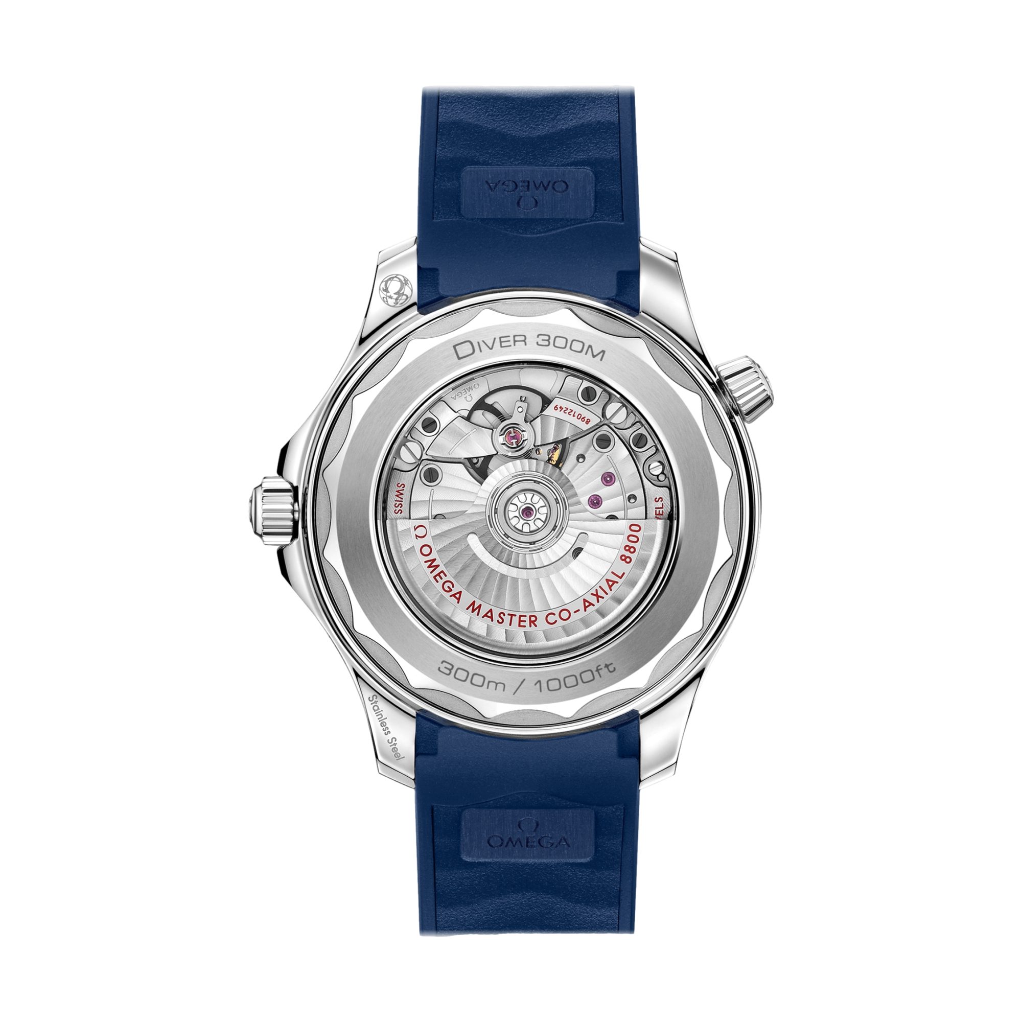 Seamaster Diver 300M 42mm - Grey Dial w/ Blue Bezel on Rubber Strap