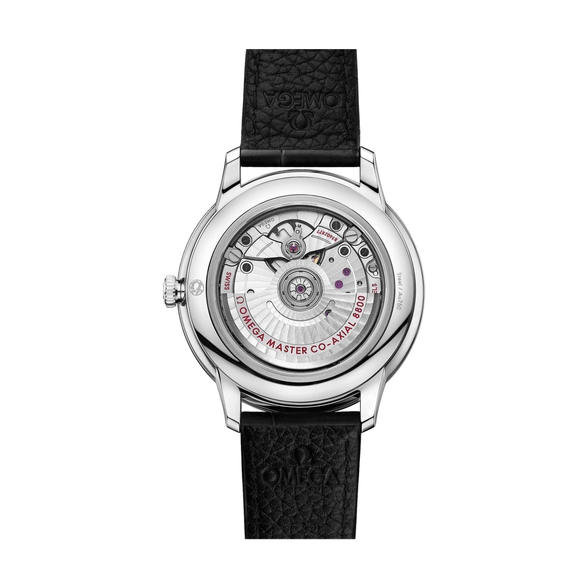 De Ville Prestige 40mm - Silver on Leather Strap